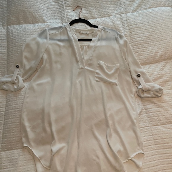 LUSH by Nordstrom long sleeve white tunic - Picture 2 of 2